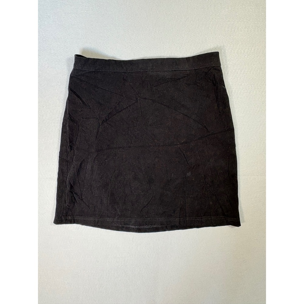 Luly K New York City Y2K Black Mini Skirt Medium Made in USA FS034 Polyester